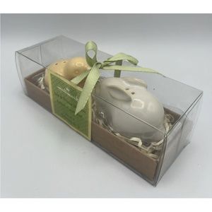 HALLMARK Easter Salt and Pepper Shakers Chick and Bunny Rabbit Set of 2 NEW